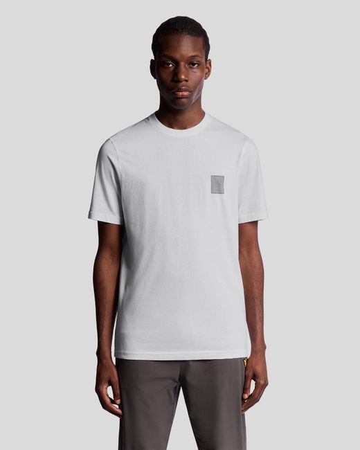 Lyle & Scott White Sports Tonal Logo T-Shirt for men