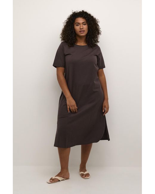 Kaffe Brown Kleid A-Shape Java