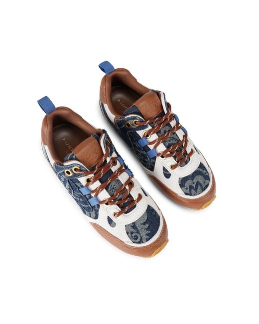 Kurt Geiger Blue Denim K Slim Runner Sneakers