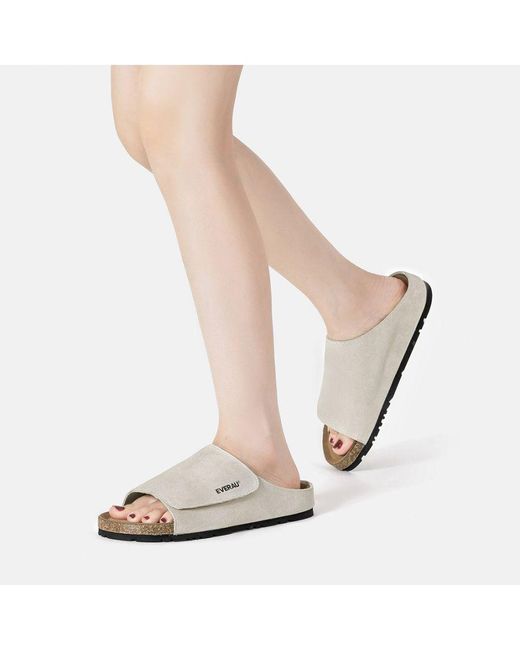 EVER AU Gray Australia Jacky Leather Sandals
