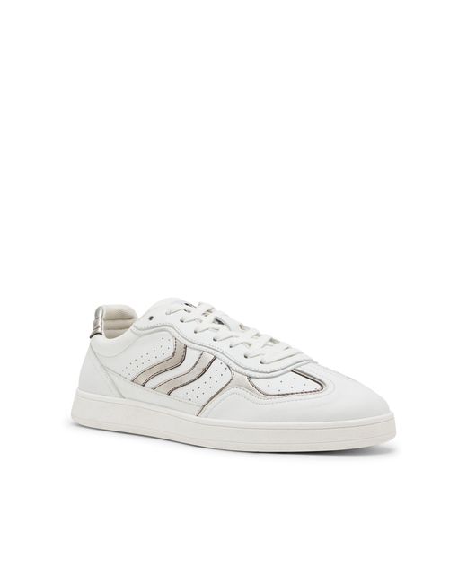 Steve Madden White Leather Claymorre 077 Sneakers for men