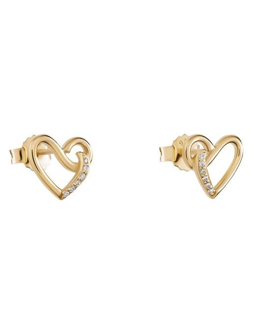 Orphelia Metallic 'Ida' 925 Sterling Stud Earrings