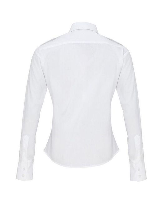 PREMIER White Ladies Long Sleeve Pilot Shirt ()
