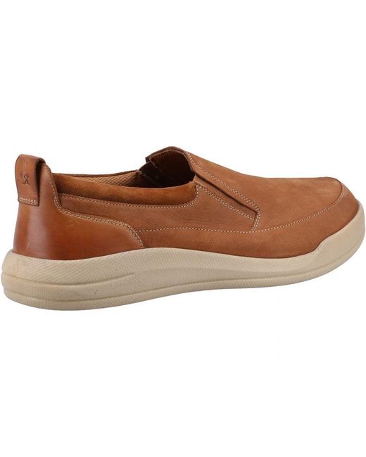 Hush Puppies Brown Eamon Classic Slip On Shoes for men