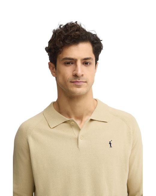POLO CLUB Natural Collar Sweater With Buttons Pullover16 for men