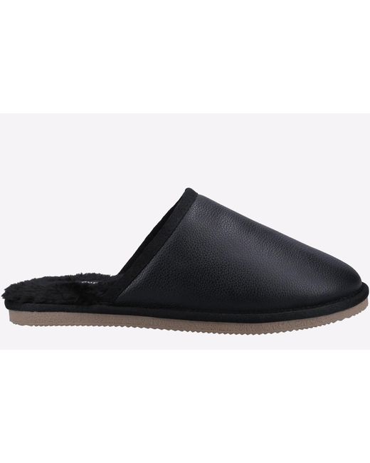 Hush Puppies Black Coady Memory Foam Slippers for men