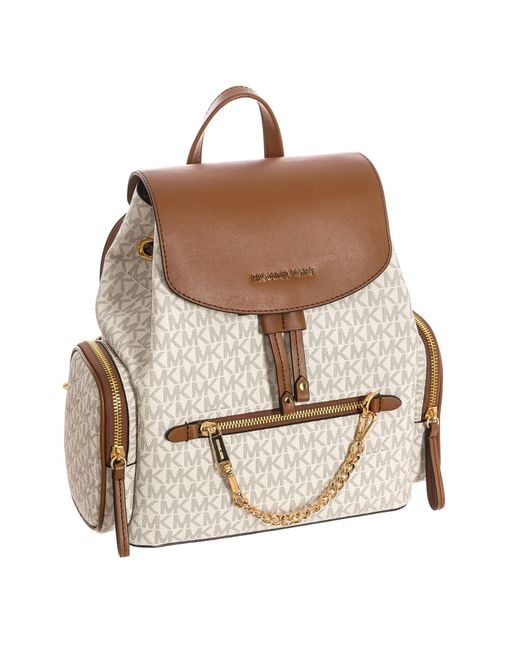 Michael Kors Natural Jet Set Item 35T1Gttb6B Backpack With Chain