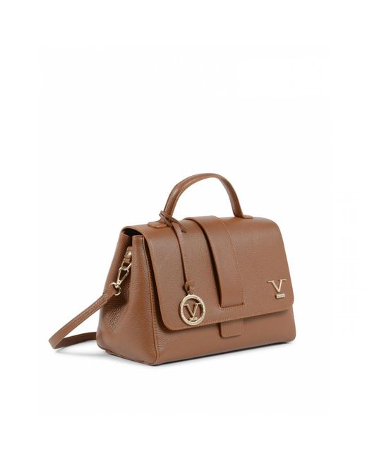Versace 19.69 Abbigliamento Sportivo Brown 19V69 Handbag Bc10280 52 Dollaro Cuoio Leather