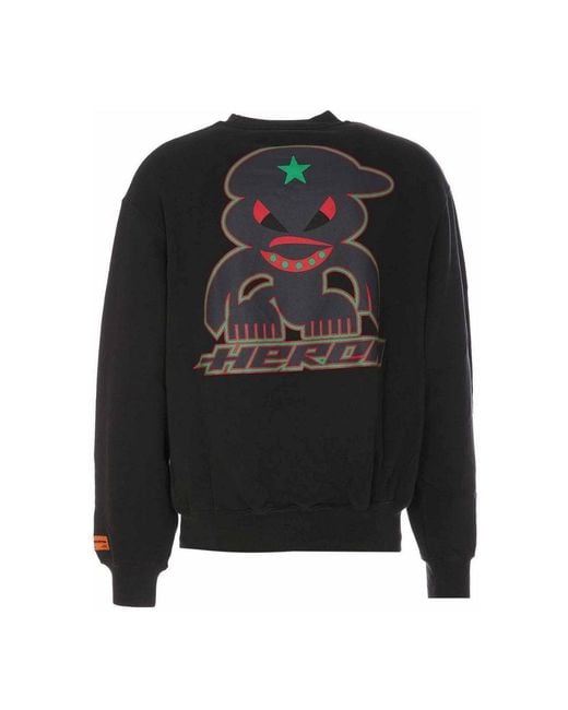Heron Preston Black Monster Crew Sweat for men