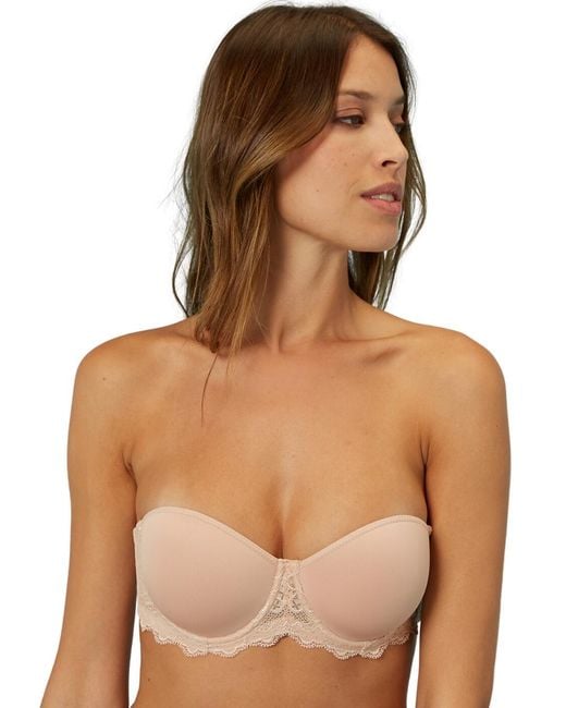 Simone Perele Brown Caresse Strapless Bra