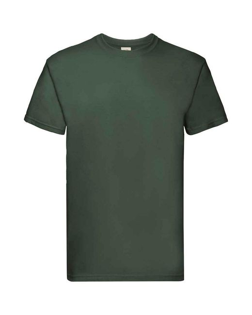 Fruit Of The Loom Green Adult Super Premium Heather T-Shirt (Bottle)