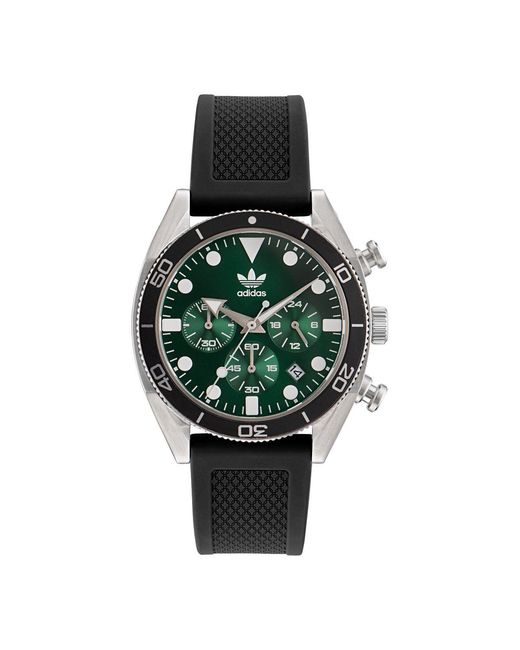 Adidas Originals Green Edition Two Chrono Watch Aofh23005 Silicone
