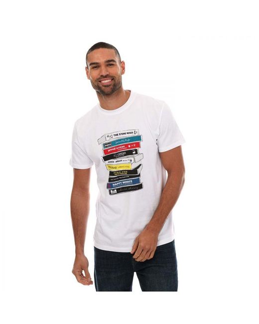 Weekend Offender White Cassettes Printed T-shirt for men