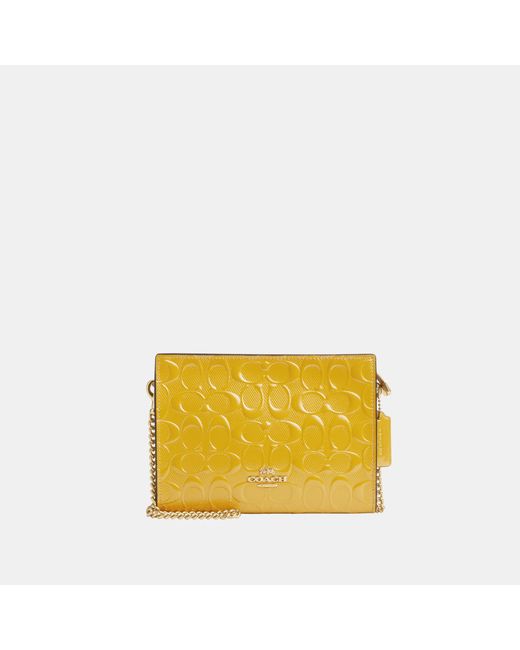 COACH Yellow Slim Crossbody