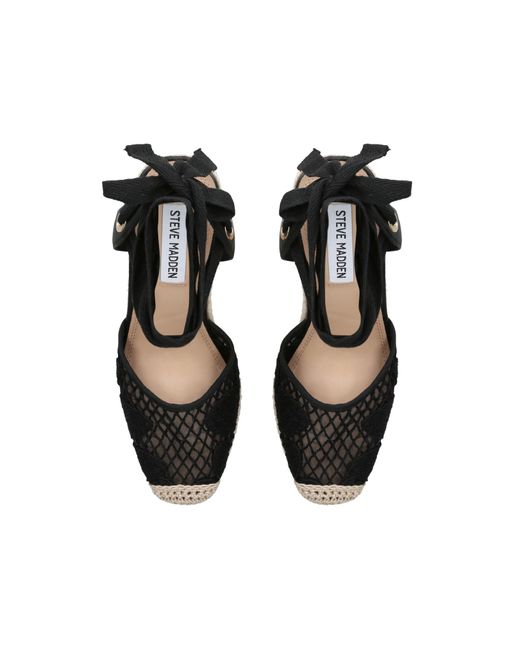 Steve Madden Black Osborn Heels Fabric