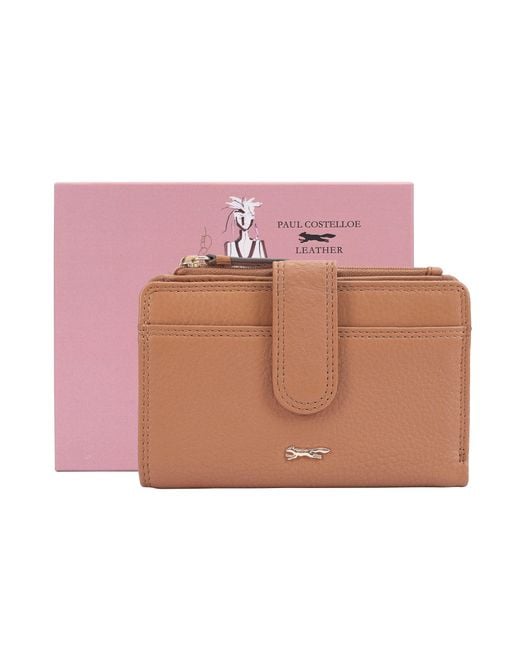Paul Costelloe Pink Moija Leather Purse