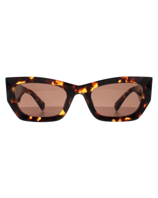 Miu Miu Brown Rectangle Honey Havana Dark Mu09Ws