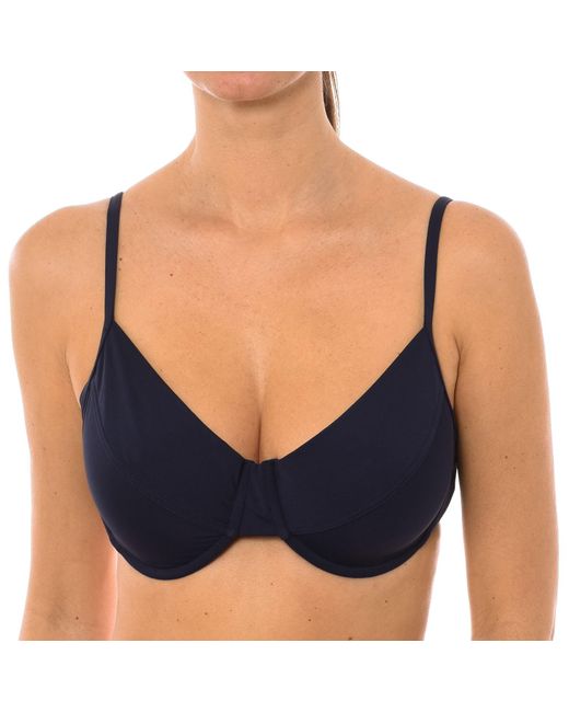 Michael Kors Blue Belted High-waist Bikini Bottoms