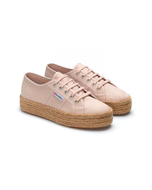 Superga 2730 Cotrope Trainers in Pink Lyst UK