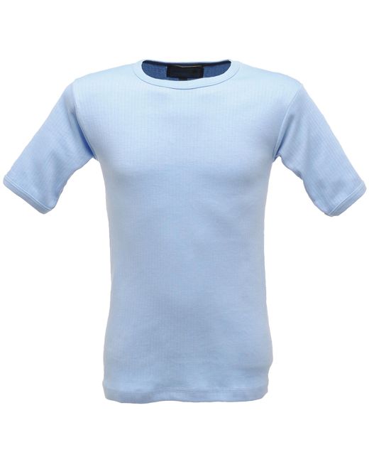 Regatta Blue Thermal Underwear Short Sleeve Vest T-Shirt for men