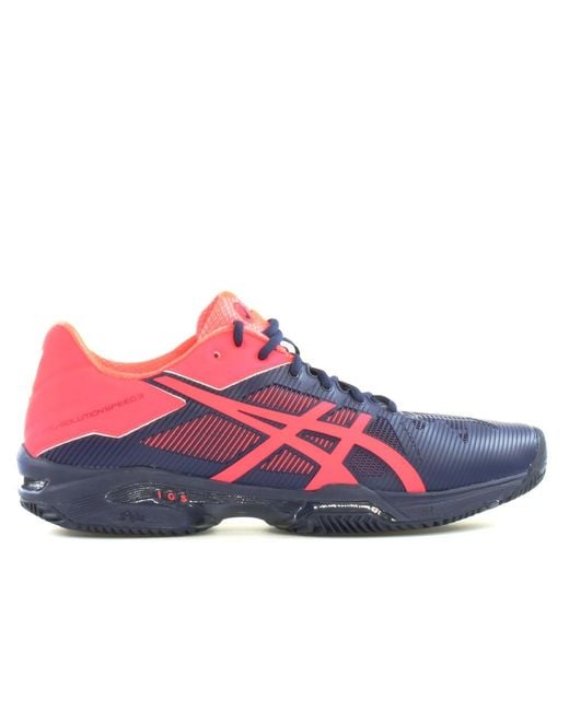 Asics Blue Gel-Solution Speed 3 Clay Padel Trainers