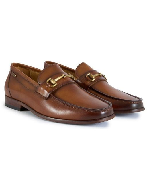 Simon Carter Brown Hexin Loafer Shoes for men