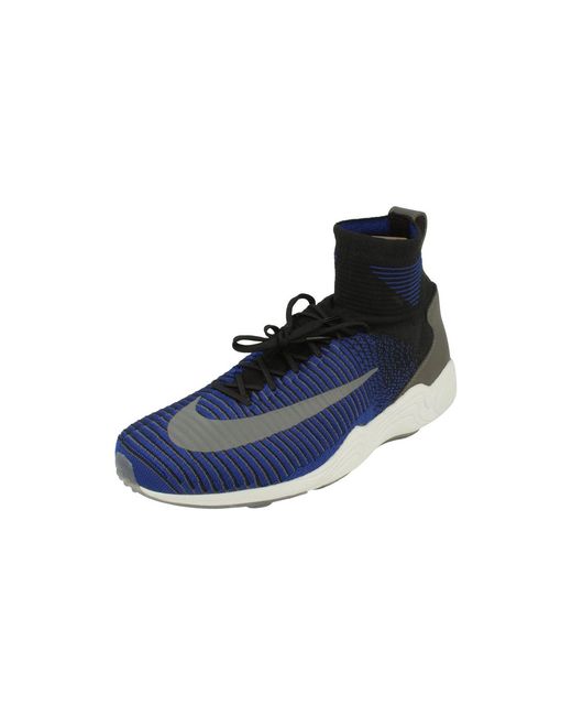 Nike Blue Zoom Mercurial Xi Fk Hi Top Trainers for men