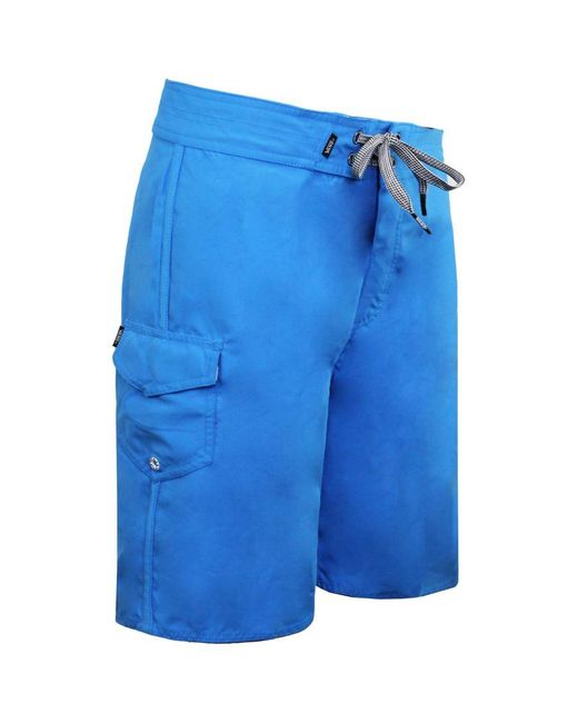 Vans Blue Off The Wall Stretch Waist Classic Solid Boardshorts Vn0005Tn4B3 for men