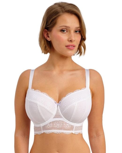 Freya White Aa404220 Posie Underwired Longline Bra