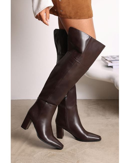 Where's That From Black Wheres 'Matilda' Over The Knee Heeled Boots