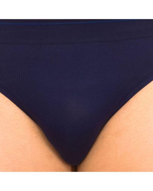 Dim Blue Pack-2 Slips Unno Basic Seamless D05He for men