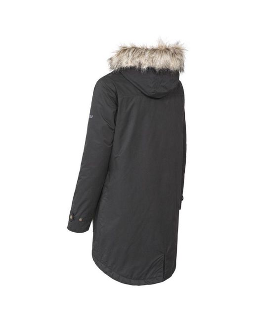 Trespass Black Ladies Clea Waterproof Padded Jacket