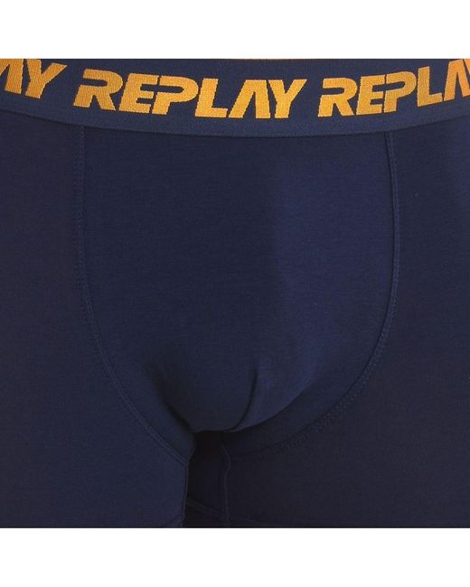 Replay Blue Pack-2 Boxers I101237 for men