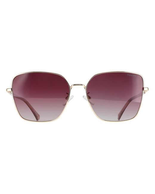 Polaroid Purple Square Burgundy Gradient Polarized Pld 4193/G/S/X Metal