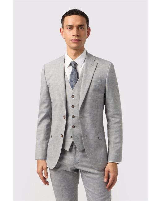 Antique Rogue Gray Single Breasted Two Button Slim Fit Suit Jacket for men