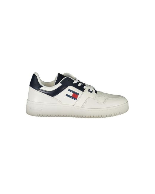 Tommy Hilfiger White Jeans Sneakers Casual Low Top for men
