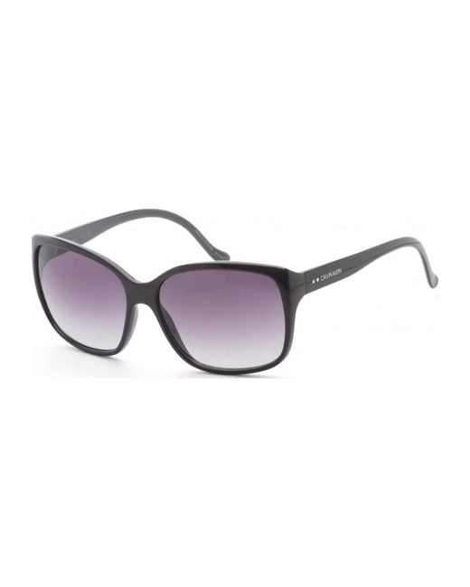 Calvin Klein Black 60Mm Crystal Sunglasses Ck20518Sn-001