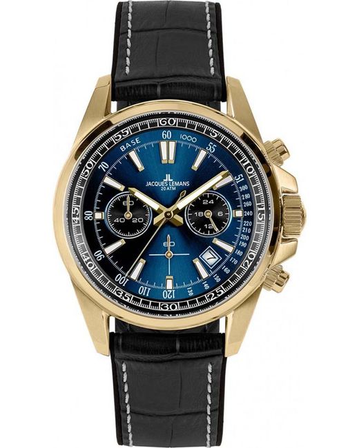 Jacques Lemans Black 1-2117Zh Liverpool Watch for men