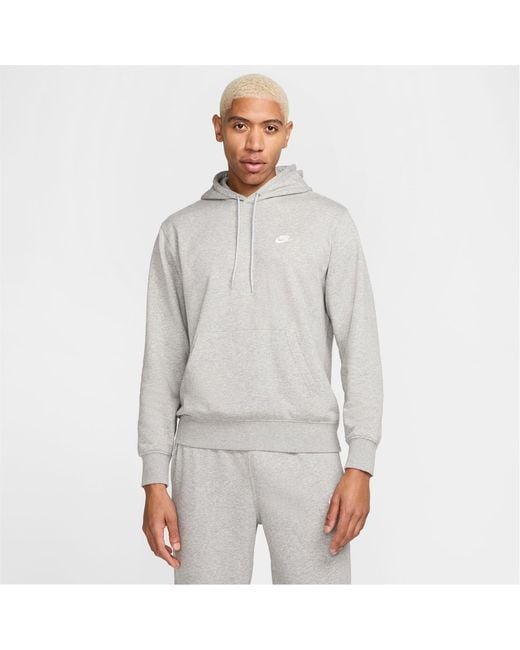 Nike Gray Hooded Neck Kangaroo Pocket Sweatshirt for men