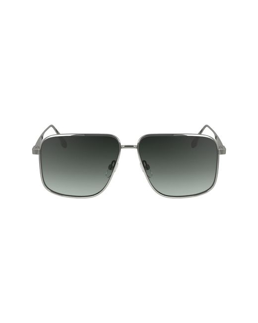 Victoria Beckham Gray Metal Sunglasses