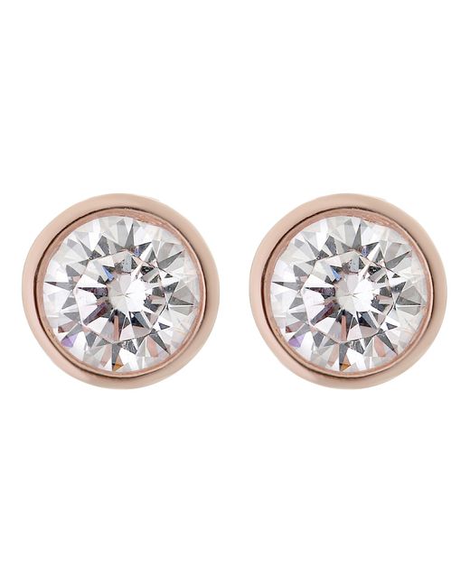 Orphelia Metallic 925 Sterling Stud Earrings