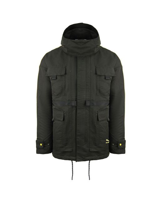 PUMA Black X Central Saint Martins Mid Length Hooded Jacket 598583 01 for men