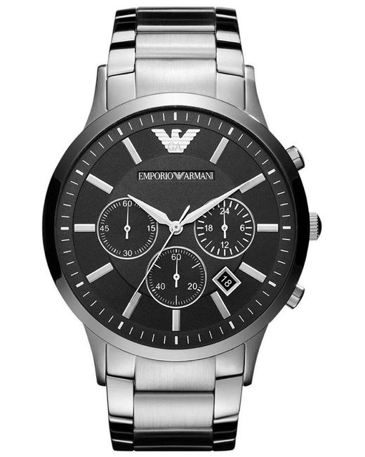 Emporio Armani Gray Renato Watch Ar2460 Stainless Steel for men