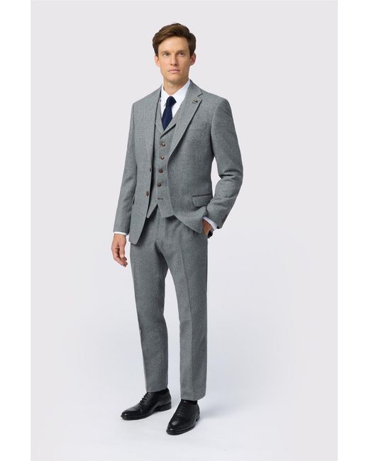 Antique Rogue Gray Single Breasted Two Button Slim Fit Suit Jacket for men