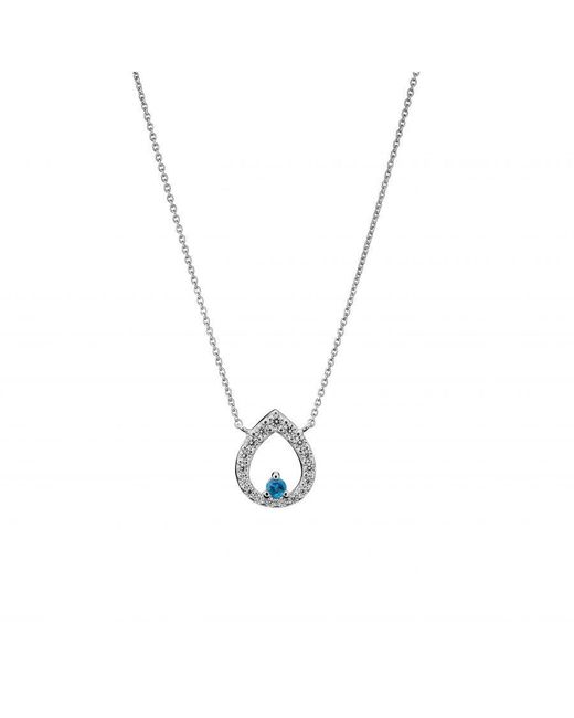 Orphelia Metallic 'Kiana' 925 Sterling Set: Necklace + Earrings