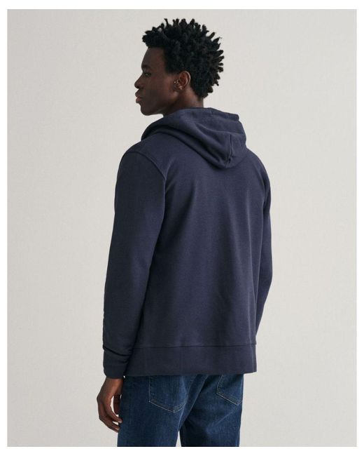 Gant Blue Reg Hied Fu Zip Weathirt An for men
