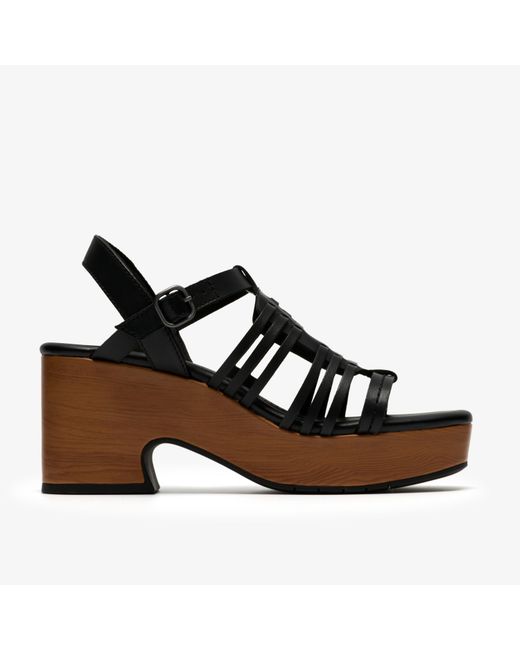 Clarks Brown Nerisa May Leather Sandals