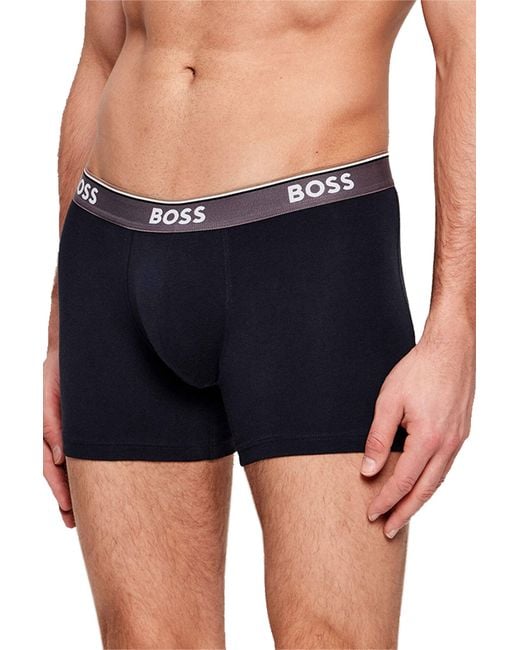 Boss Blue 3 Pack Boxer Open Cotton for men