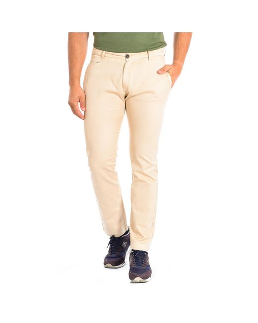 La Martina Natural Long Trousers With Straight Cut And Hems Tmt014-Tl121 For for men