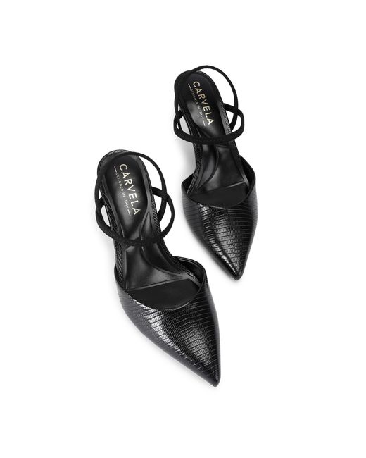 Carvela Kurt Geiger Black Pastello Court Heels